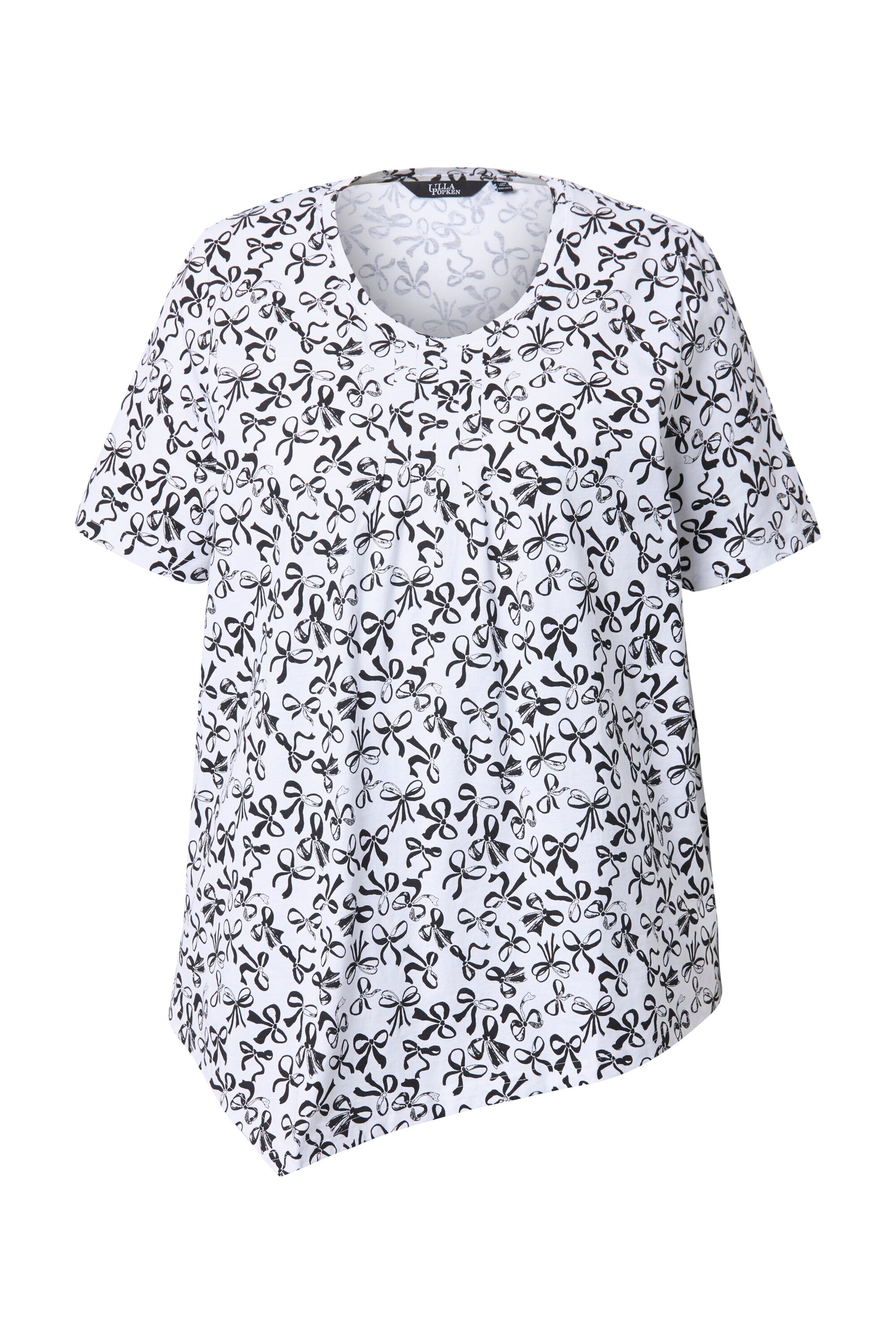 T-shirt Ulla Popken en blanc : devant