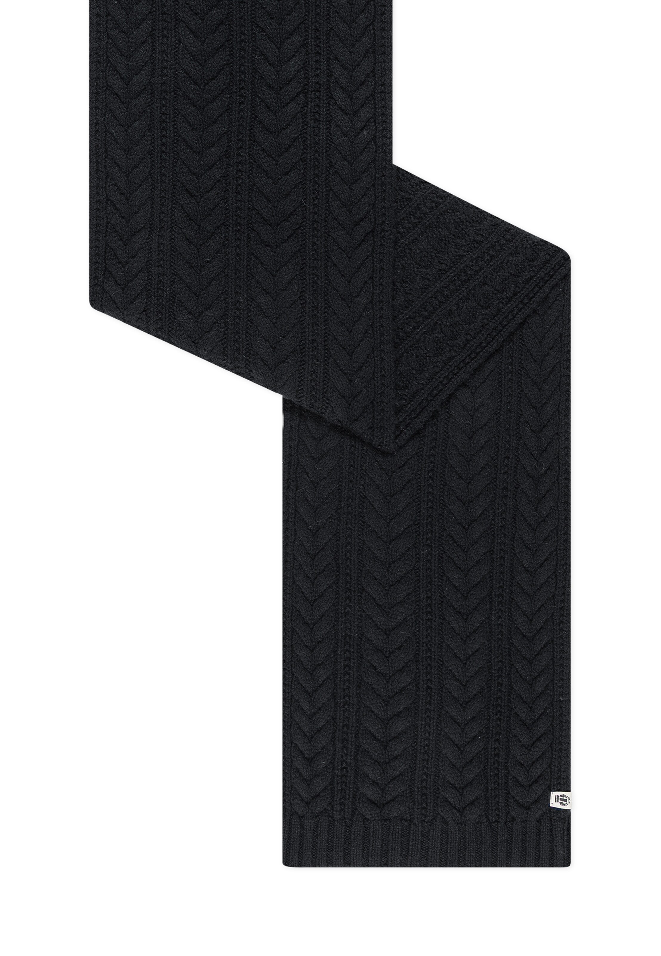 Sciarpa 'CASHMERE TWIST' di Roeckl in nero: frontale