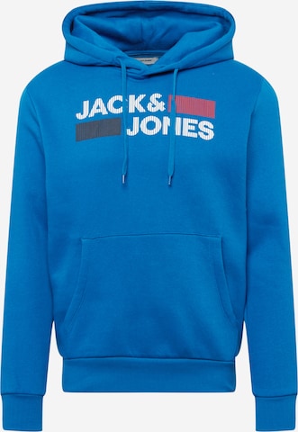 JACK & JONES Mikina – modrá: přední strana