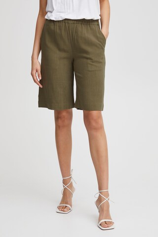 b.young Regular Pants 'Byjohanna' in Green: front