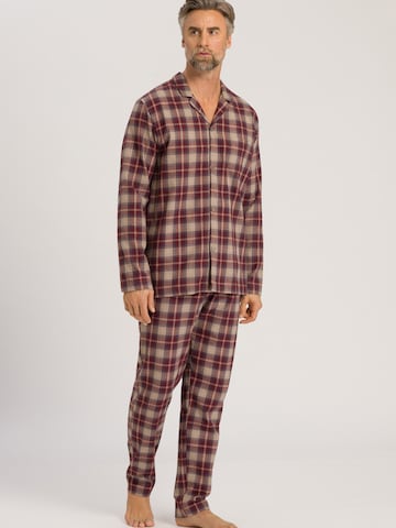 Hanro Pyjama ' Cozy Comfort ' in Rot: predná strana
