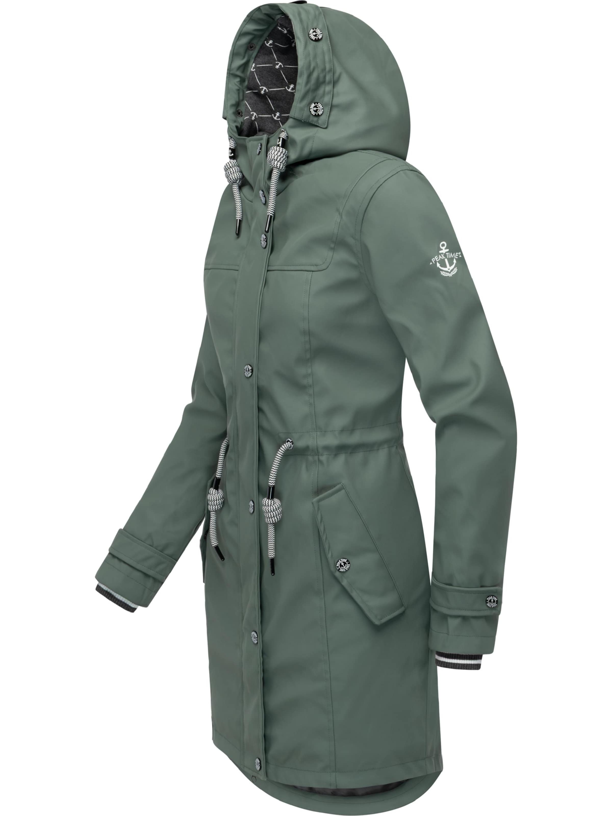 Peak Time Regenjacke 'L60042' in Grün