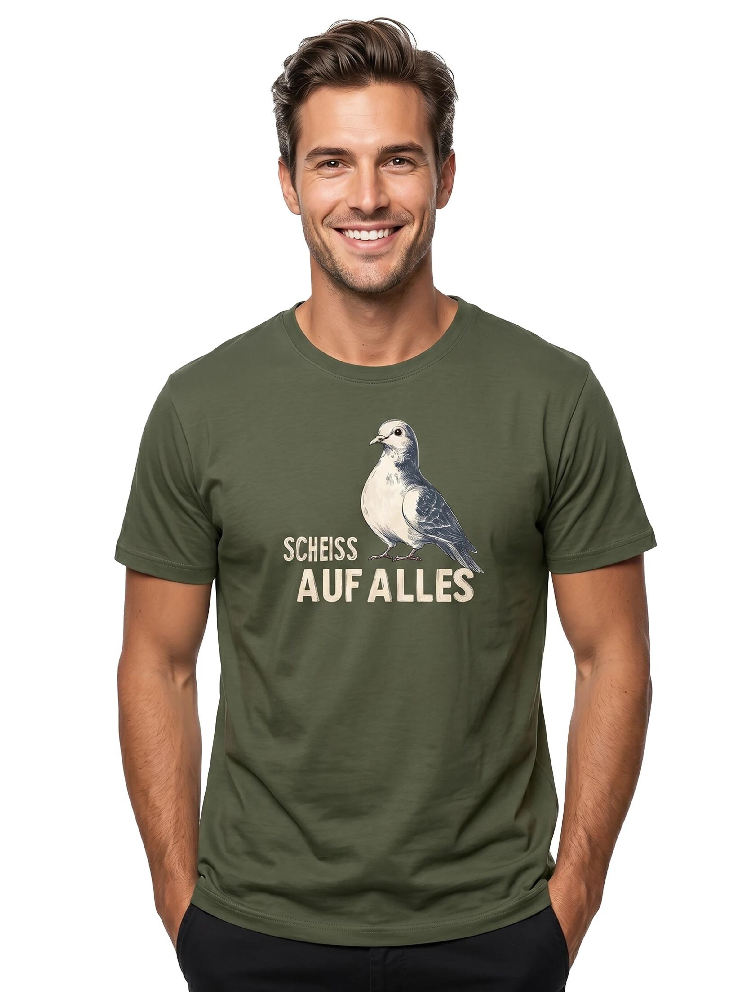 MAKAYA Shirt 'Taube' in Green