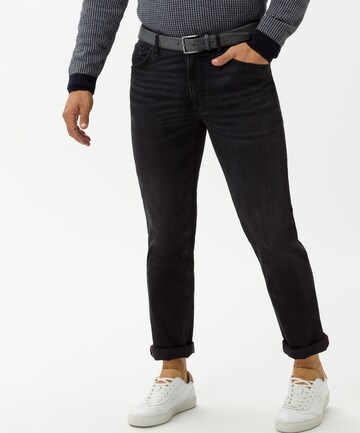 BRAX Slimfit Jeans 'Chuck' in Zwart: voorkant