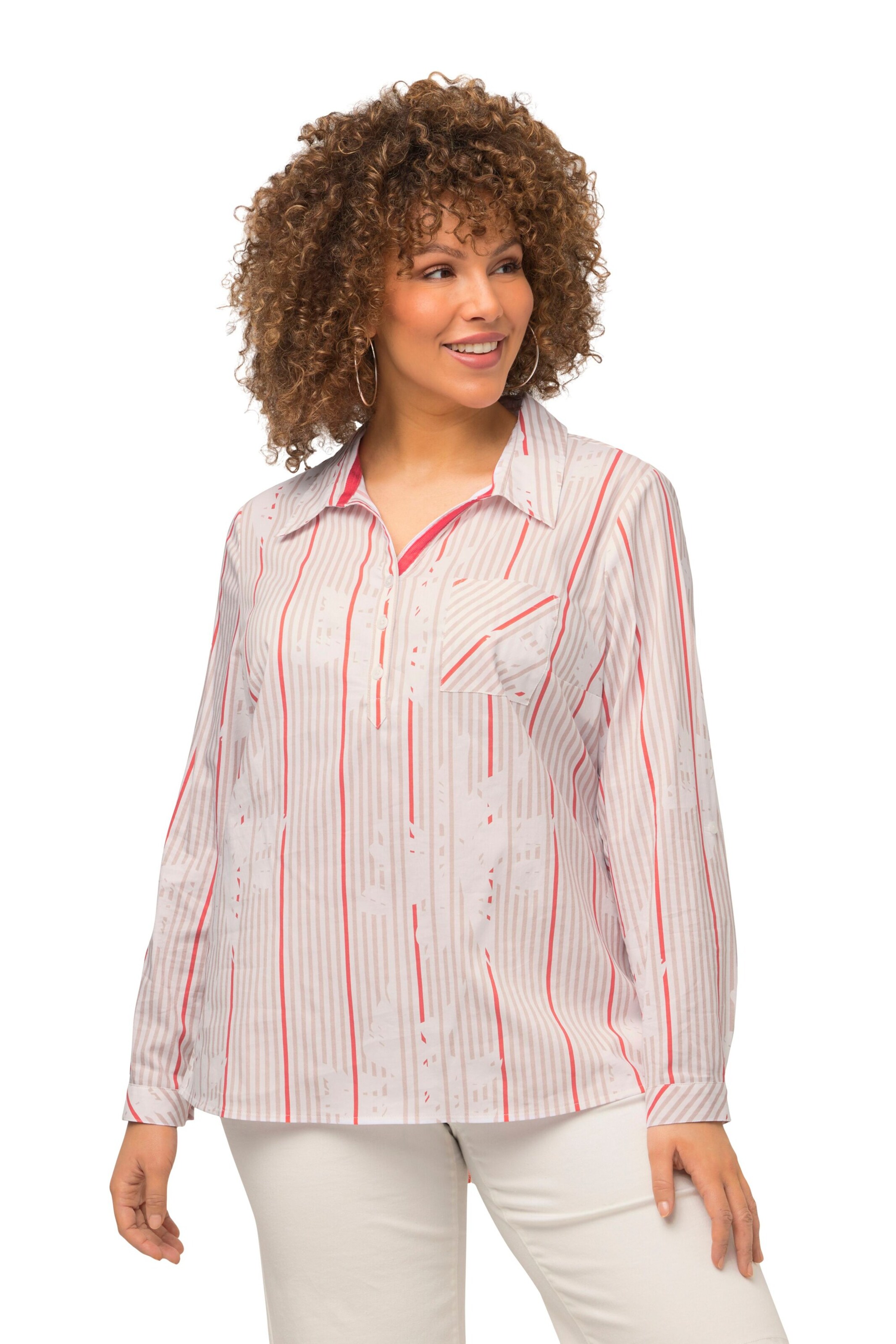 Ulla Popken Blouse in Oranje: voorkant