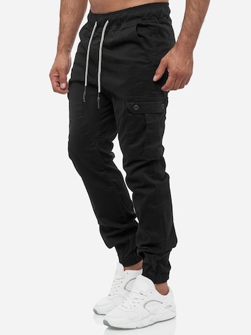 Tazzio Regular Cargohose '16610' in Schwarz