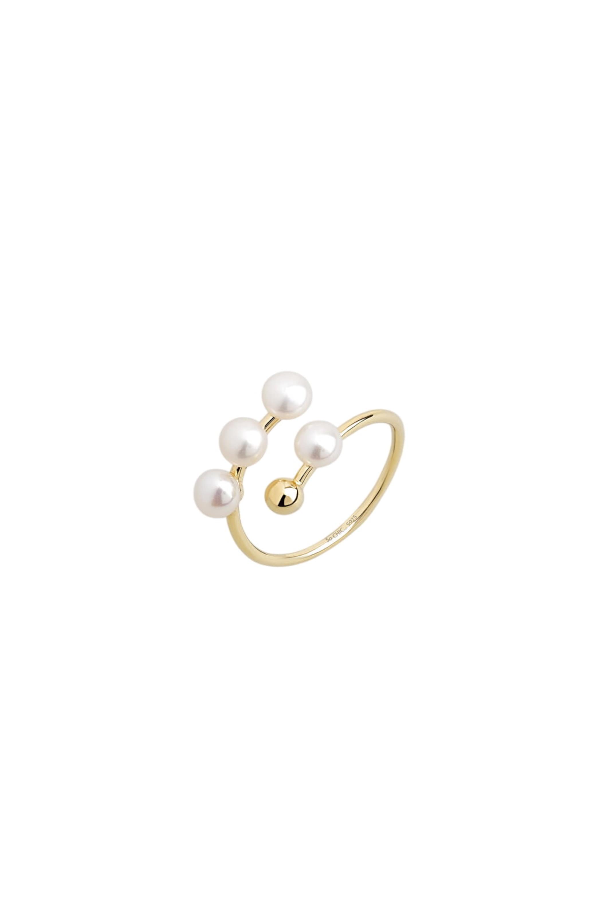 So Chic Ring in Gold: Vorderseite