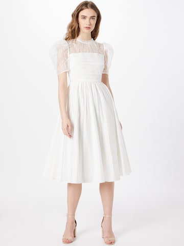 Robe de cocktail True Decadence en blanc : devant