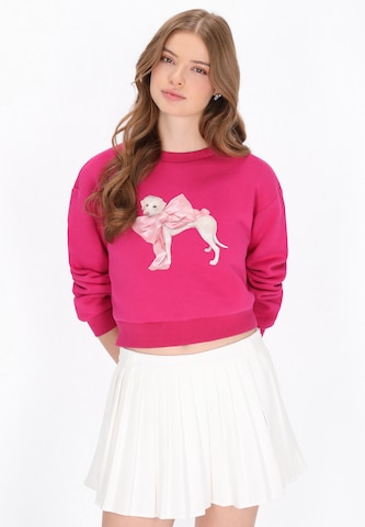 MYMO - Sudadera en rosa: frente