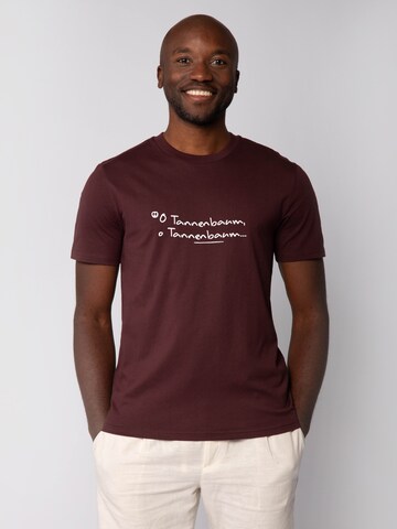 T-Shirt 'O Tannenbaum' Watapparel en rouge : devant