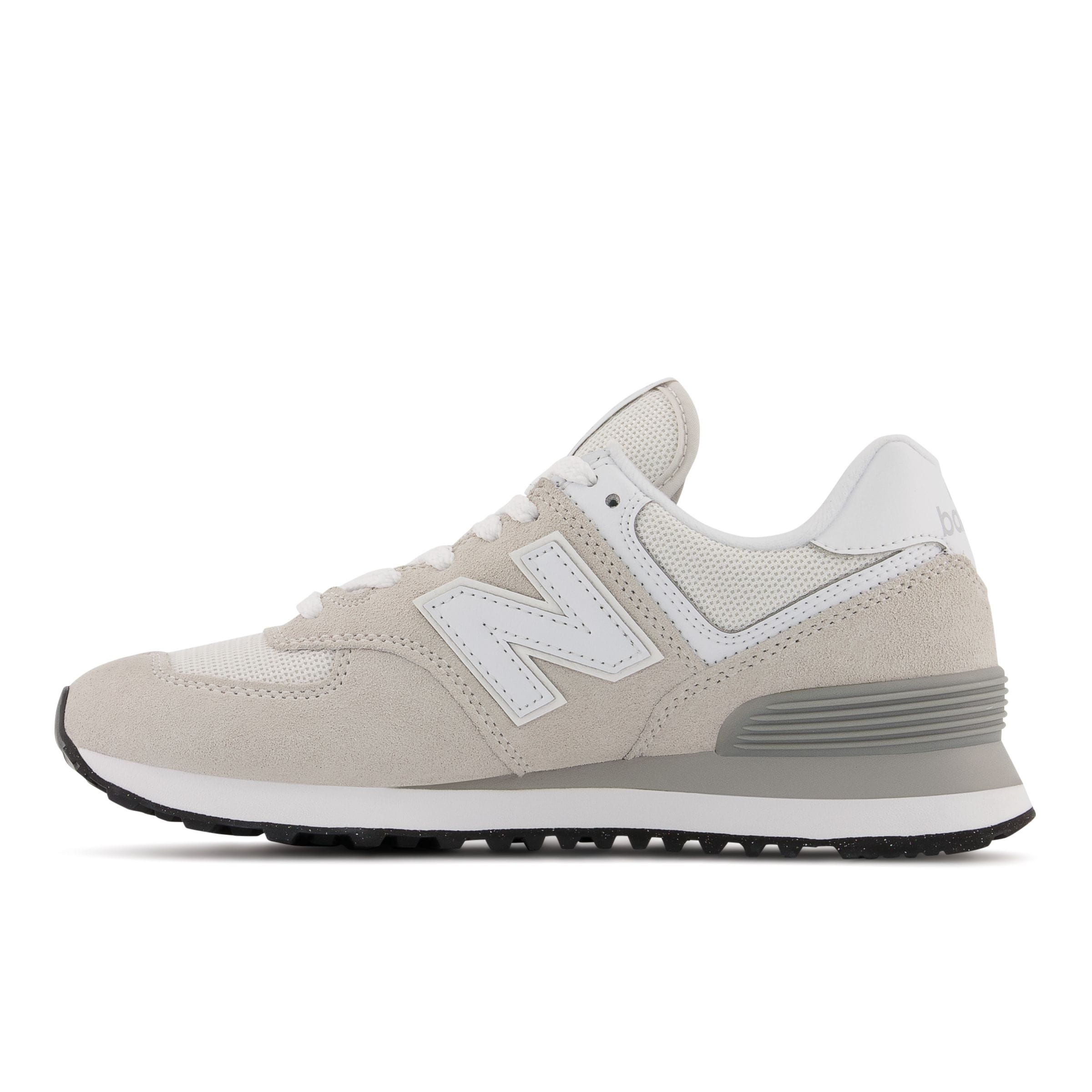 Sneaker bassa '574' di new balance in bianco: frontale