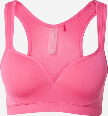 Bustier Soutien-gorge de sport 'MARTINE' ONLY PLAY en rose : devant