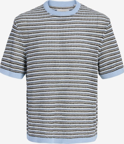 JACK & JONES T-Shirt en bleu / noir / blanc, Vue avec produit