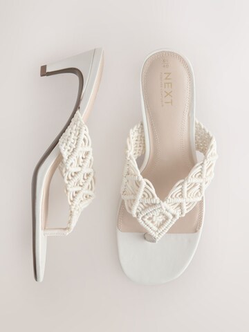 Next T-bar sandals 'Forever Comfort' in White