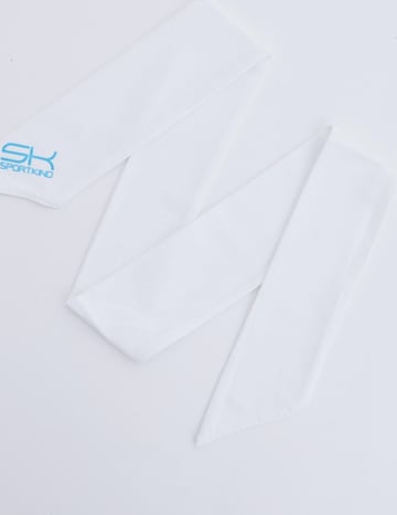 Bandeau de transpiration SPORTKIND en blanc : devant