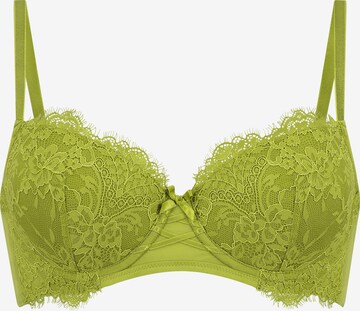 Hunkemöller Balconette Bra 'Arabella' in Green: front