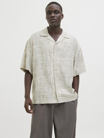 JACK & JONES Comfort fit Overhemd in Grijs: voorkant