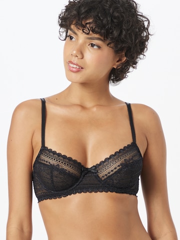 ETAM T-shirt Bra 'PANAMA' in Black: front