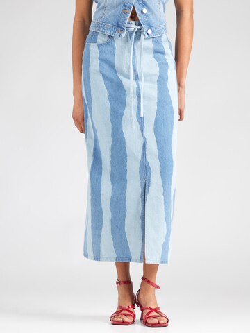 Gonna 'SLMaisa' di SOAKED IN LUXURY in blu: frontale