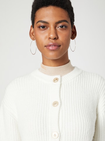 florence by mills exclusive for ABOUT YOU Knit cardigan 'Hibiscus' in White