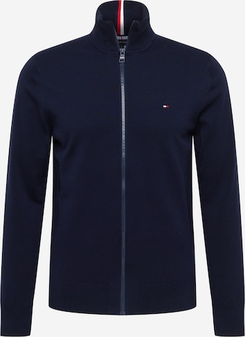 Vestes en maille TOMMY HILFIGER en bleu : devant