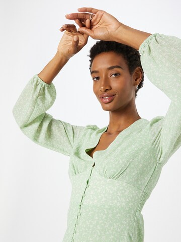 Gina Tricot Shirt Dress 'Mindy' in Green