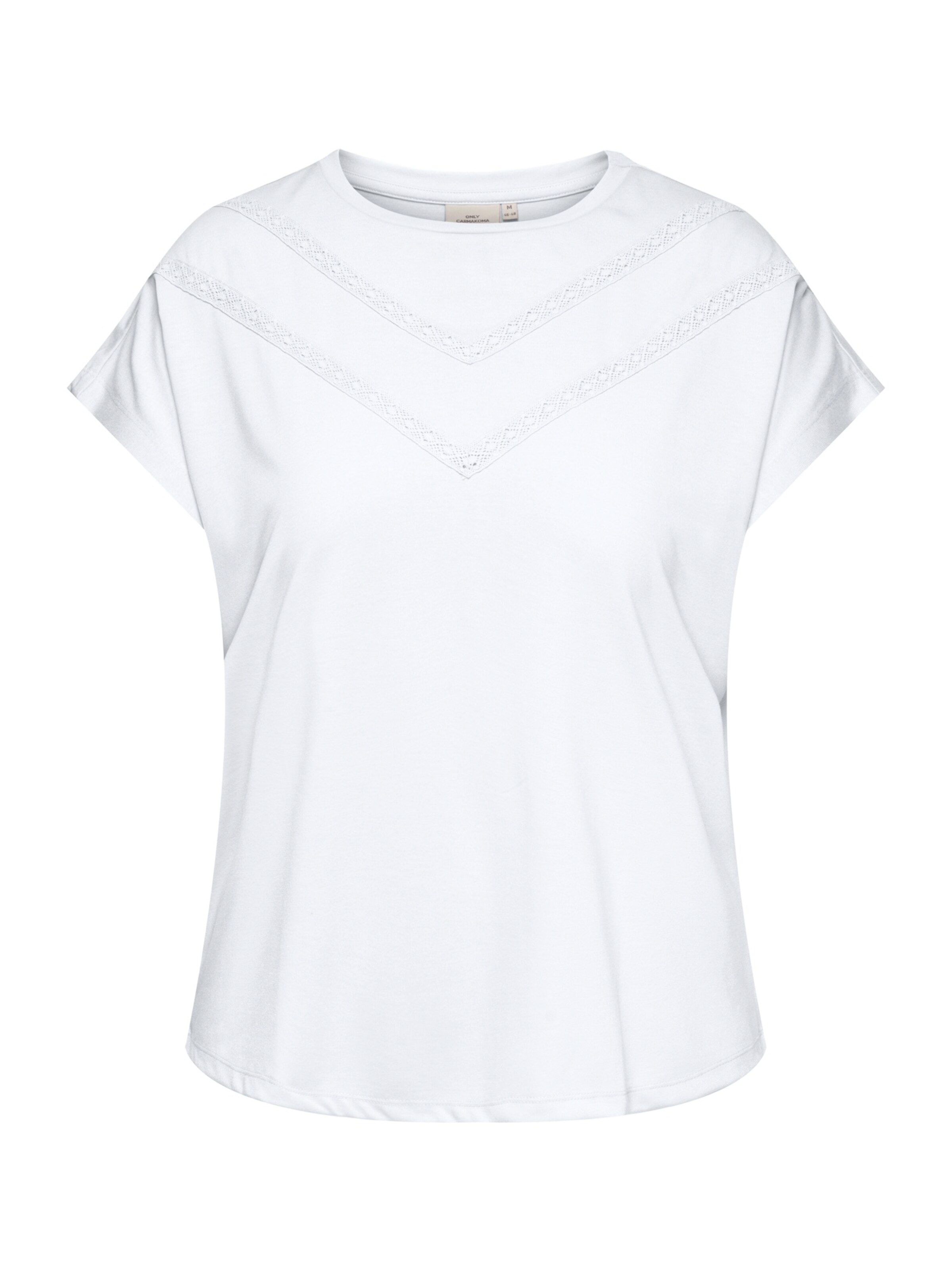 ONLY Carmakoma Majica 'CARCORAL' v velikosti XL-XXL  | bela barva, Prikaz izdelka