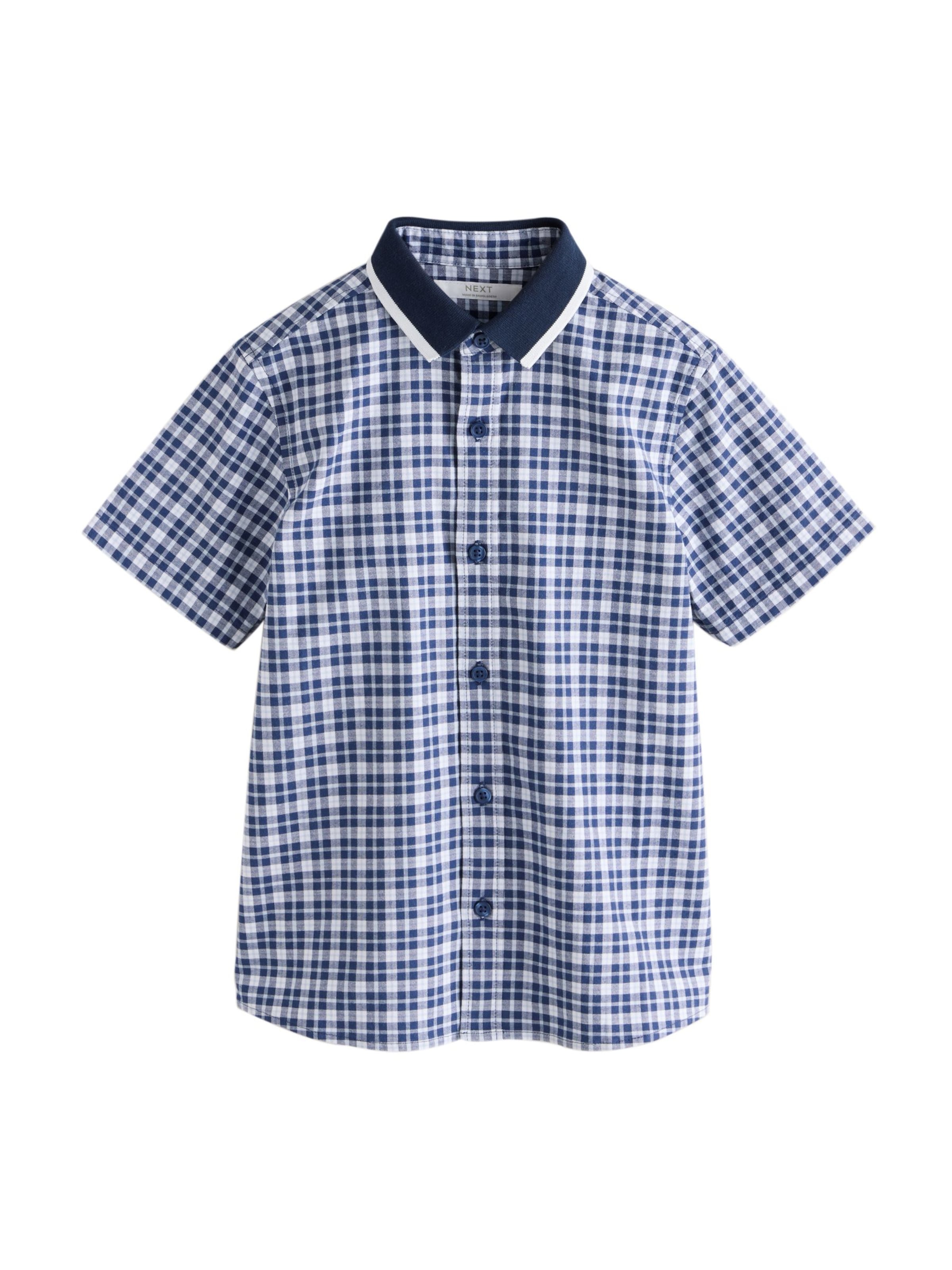 Next - Ajuste regular Camisa en azul: frente