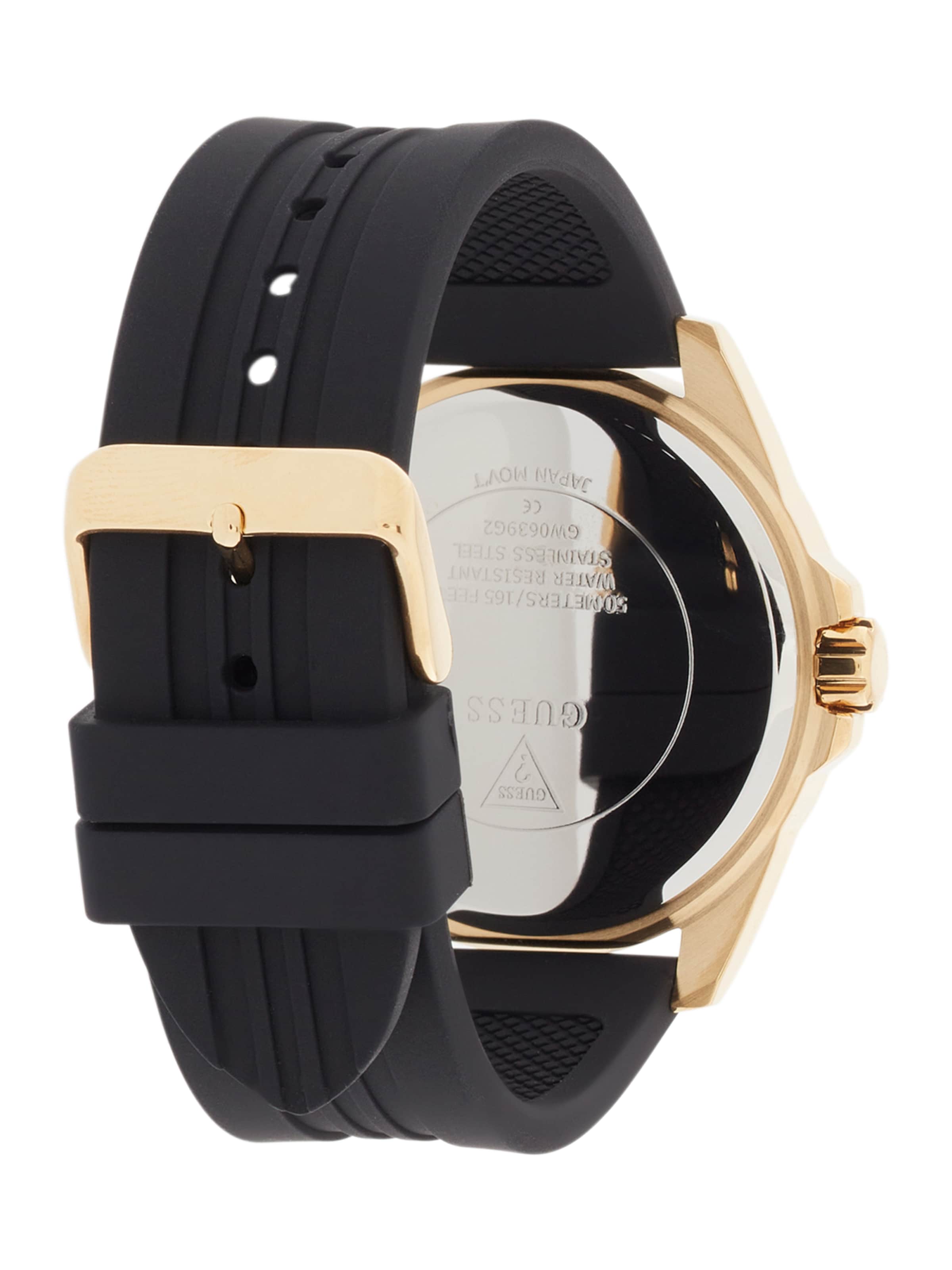 GUESS Analoog horloge 'Champ' in Zwart