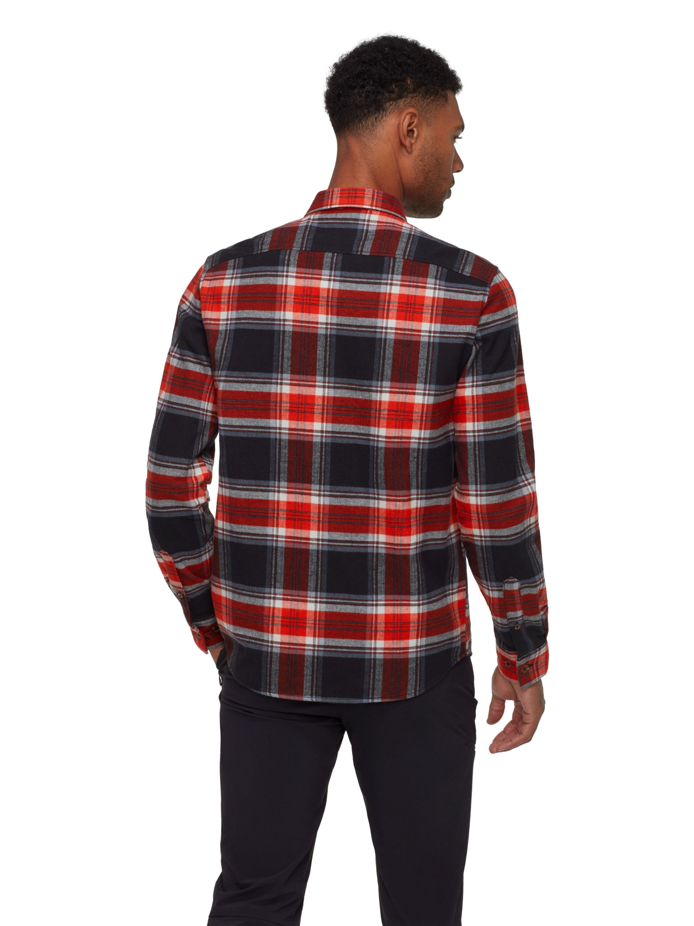 MAMMUT Regular fit Athletic Button Up Shirt in Red