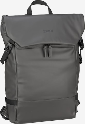 ZWEI Backpack ' Aqua' in Grey: front