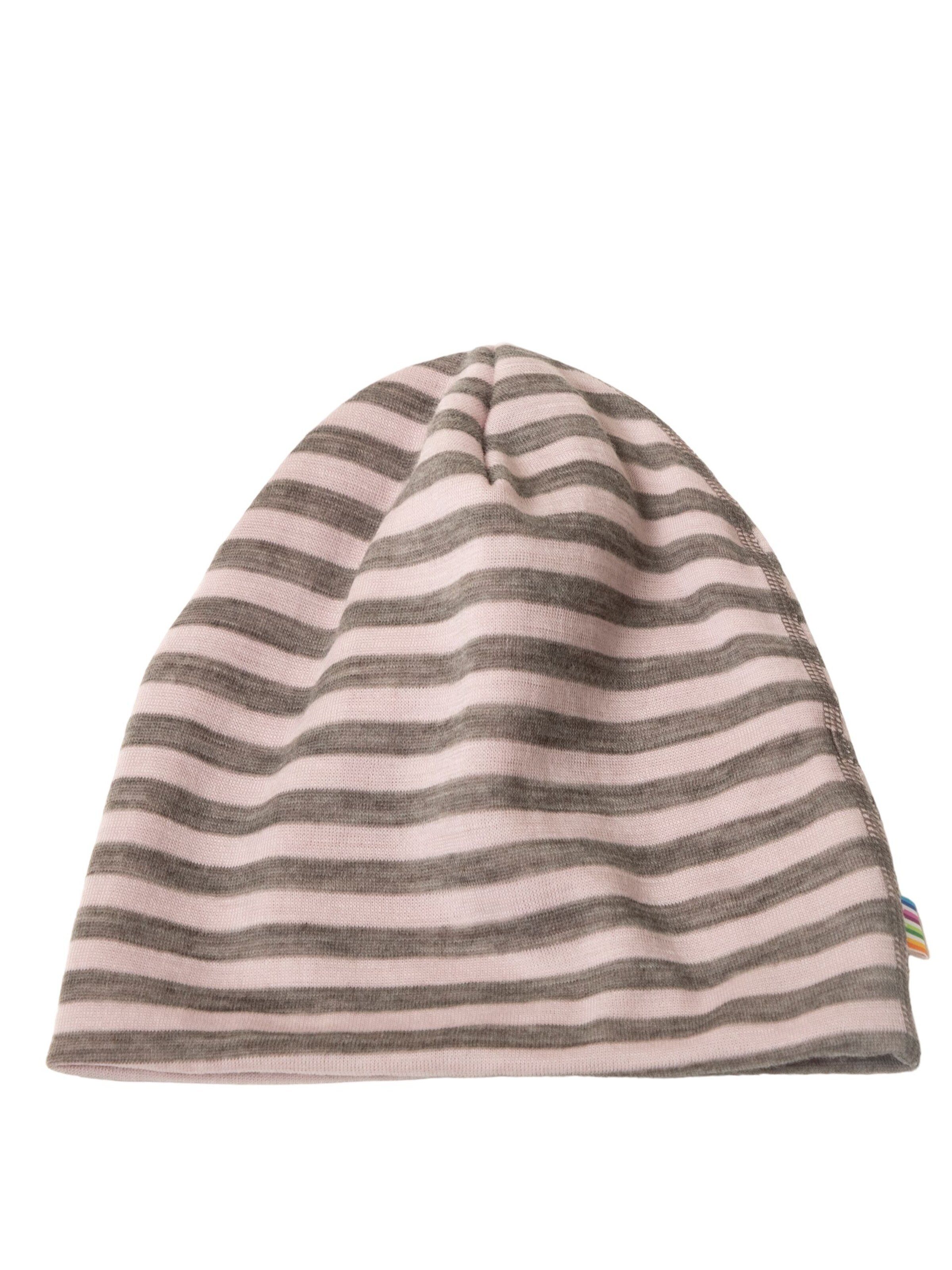 JOHA Beanie 'Beanie Merinowolle' in Pink: front