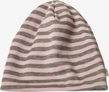 JOHA Beanie 'Beanie Merinowolle' in Pink: front
