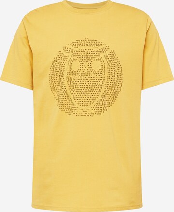 KnowledgeCotton Apparel - Camisa em amarelo: frente