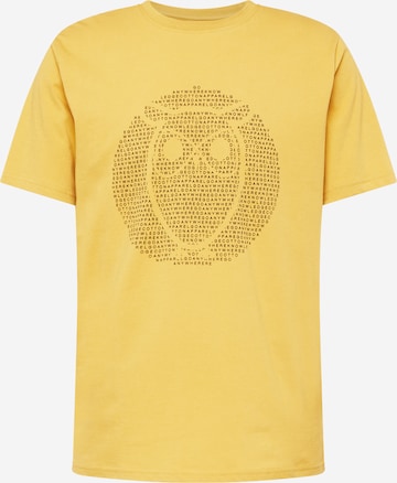 Maglietta di KnowledgeCotton Apparel in giallo: frontale