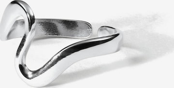 hiBALI Foot jewelry 'Wavy' in Silver: front