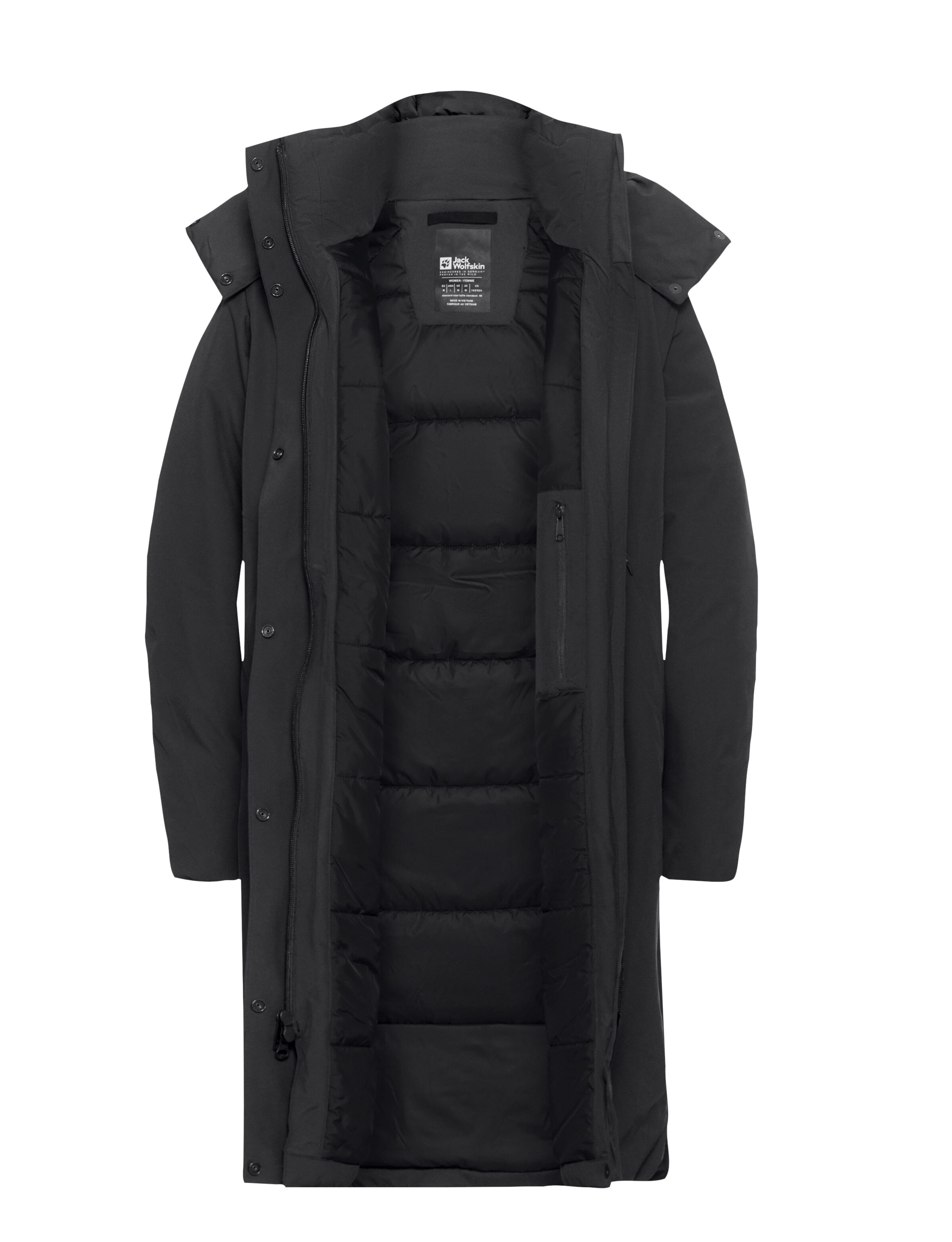 JACK WOLFSKIN Outdoor Coat in Black