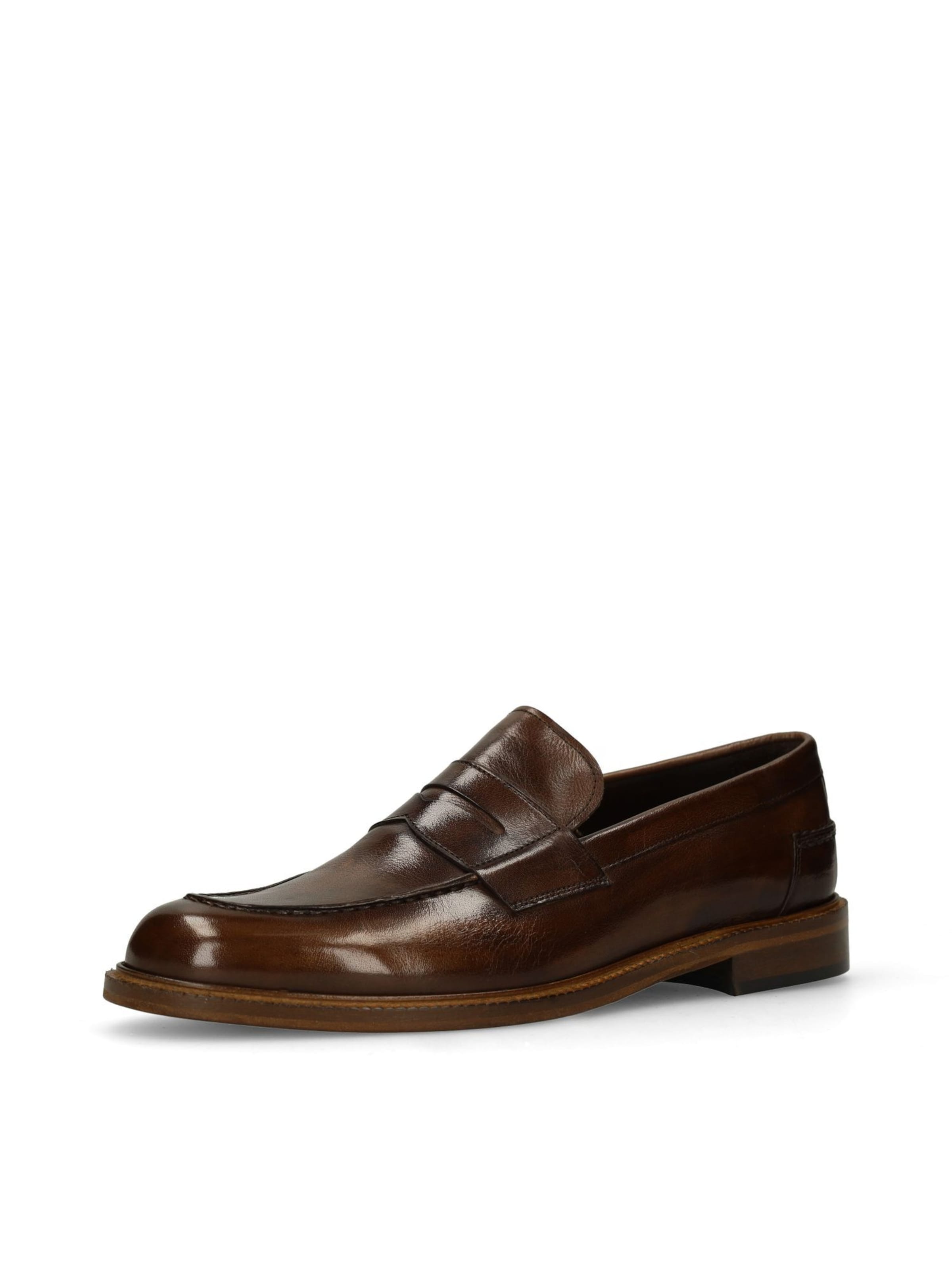 Chaussure basse MANFIELD en marron : devant
