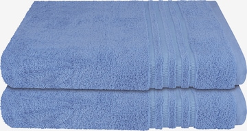 SCHIESSER Shower Towel 'Milano' in Blue: front
