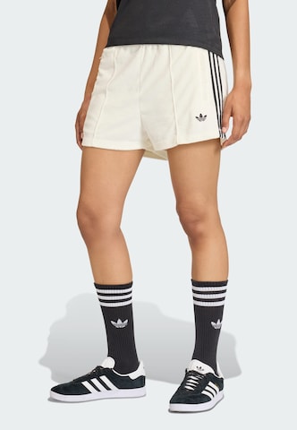 Loosefit Pantalon 'Firebird' ADIDAS ORIGINALS en blanc : devant