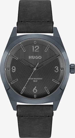 HUGO Red Analog Watch in Grey