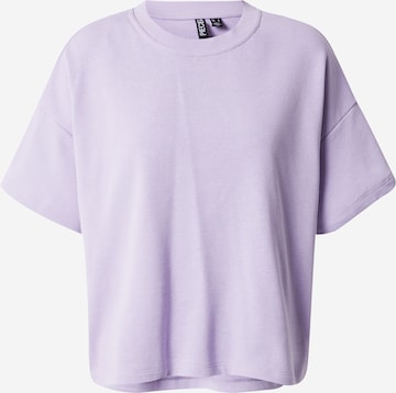 PIECES Sweatshirt 'CHILLI' i lila: framsida