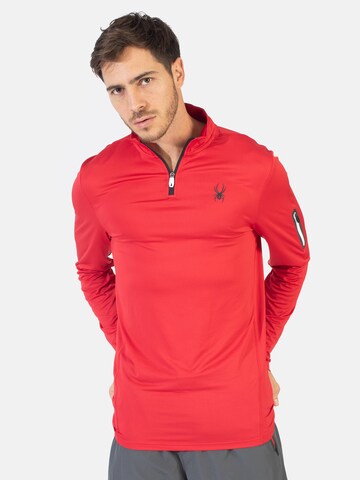 Spyder - Sweatshirt de desporto em vermelho