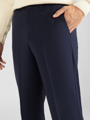 Lindbergh Loose fit Trousers with creases in Blue
