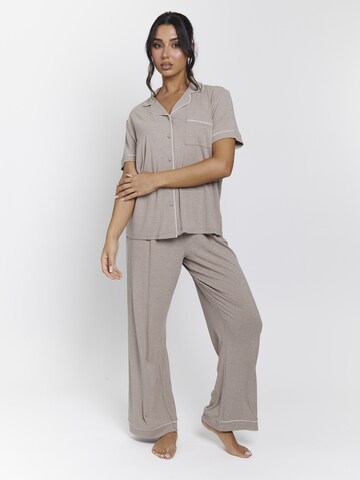 Loungeable Pajama in Beige: front