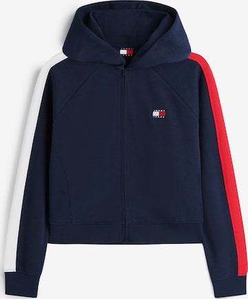 Tommy Jeans Mikina – modrá: přední strana