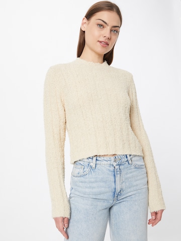 Monki Sweater in Beige: front