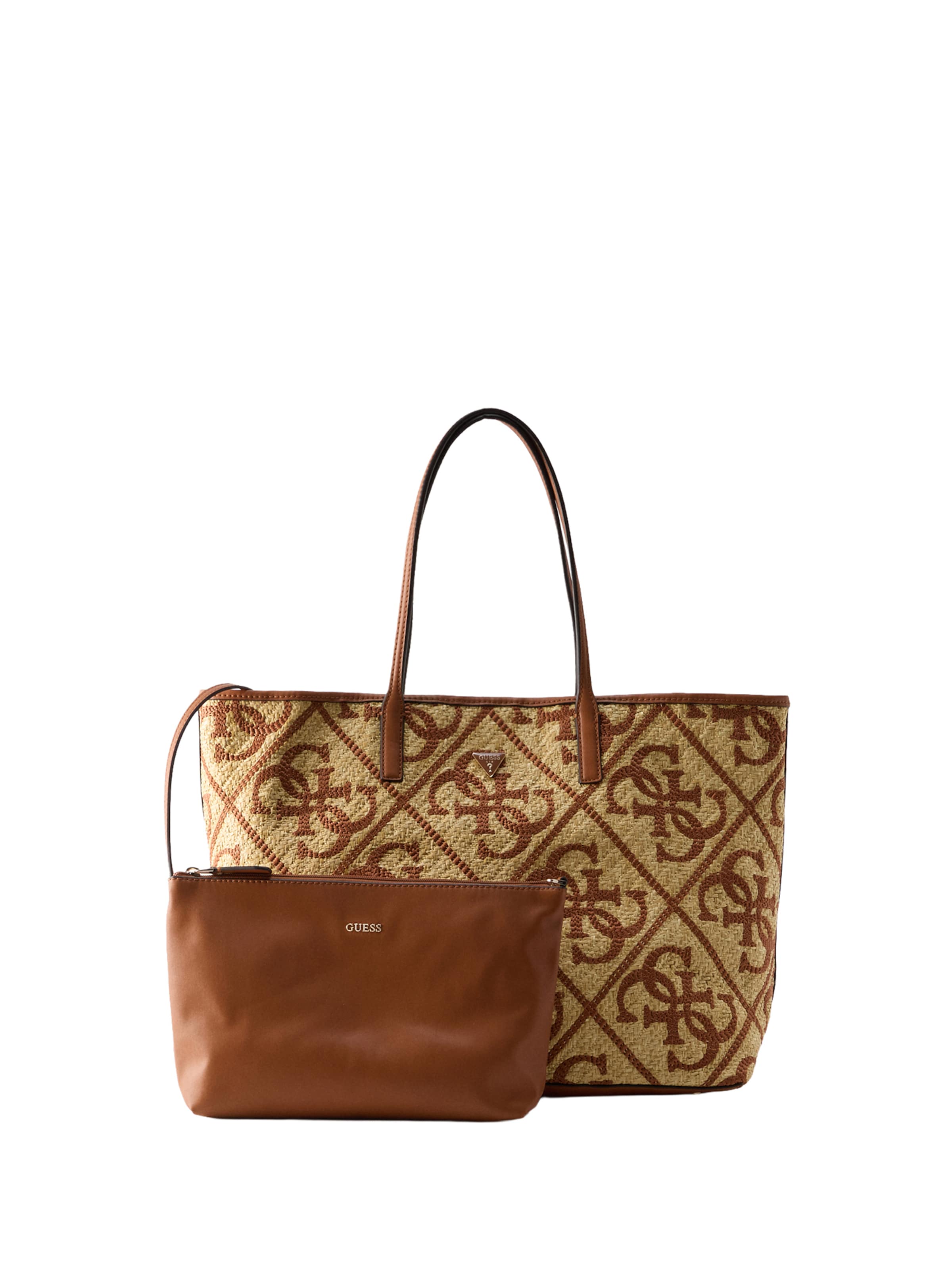 GUESS "Чанта тип ""Shopper""" 'KIRSTEN' в кафяво: отпред