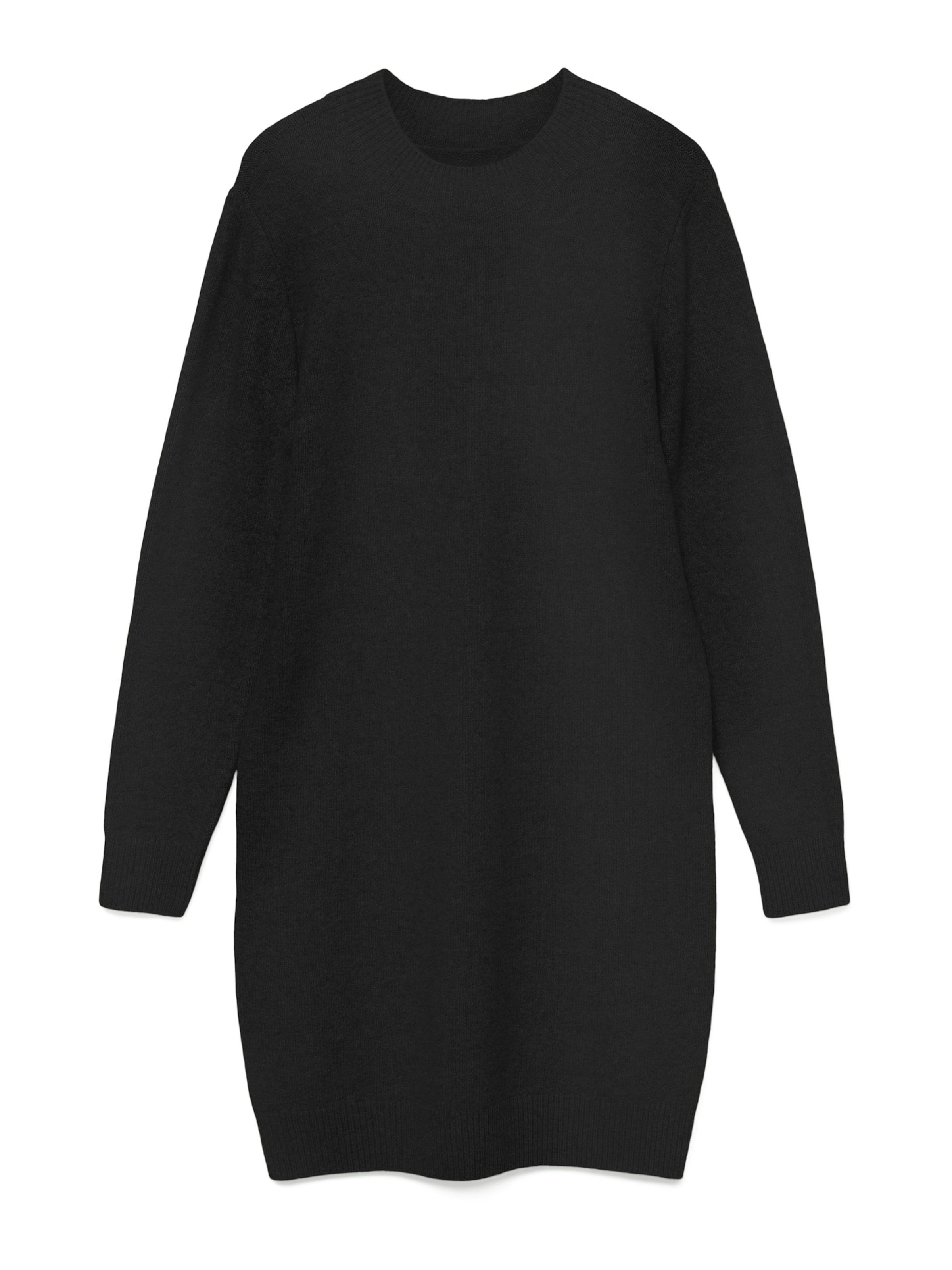 melns VERO MODA Adīta kleita &#x27;BOOM&#x27;: no priekšpuses