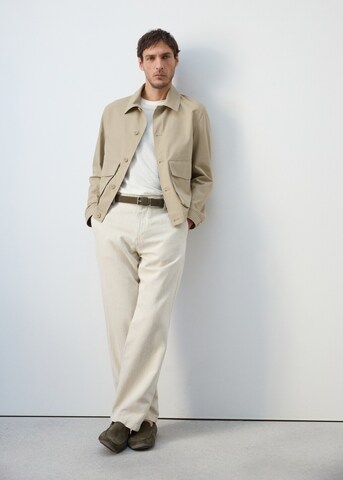 MANGO MAN Between-Season Jacket 'Darren' in Beige